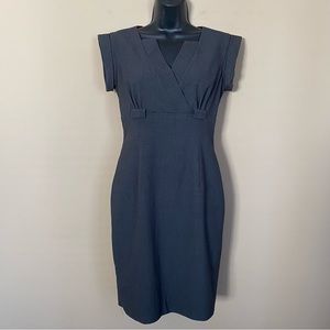 Calvin Klein Gray Roll Sleeve Sheath Dress